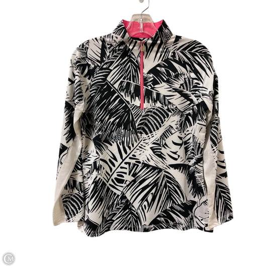 Athletic Jacket By Tail In Black & White, Size: M