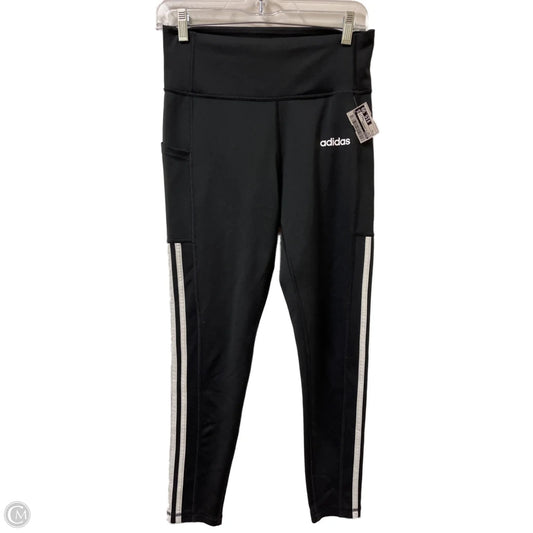 Athletic Leggings By Adidas In Black, Size: M