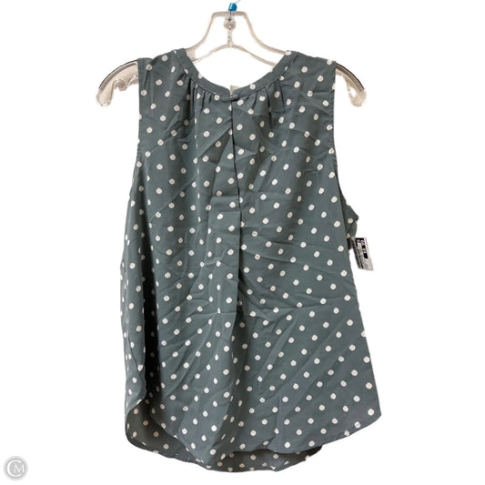 Top Sleeveless By Clothes Mentor In Polkadot Pattern, Size: M