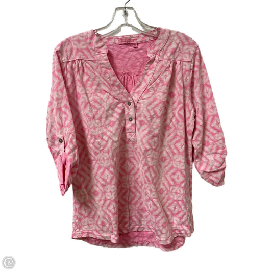 Top Long Sleeve By Clothes Mentor In Pink, Size: M