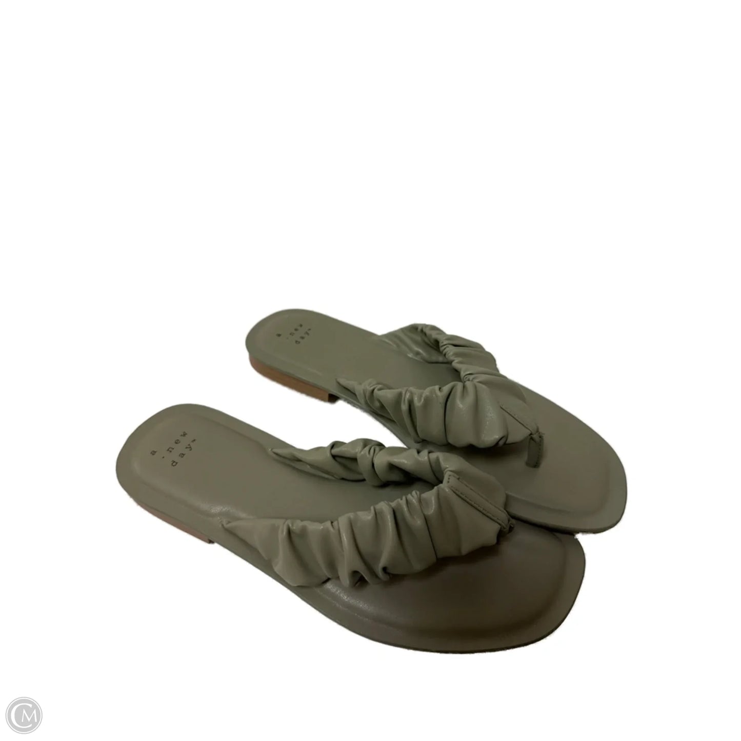 Sandals Flats By A New Day In Green, Size: 8.5