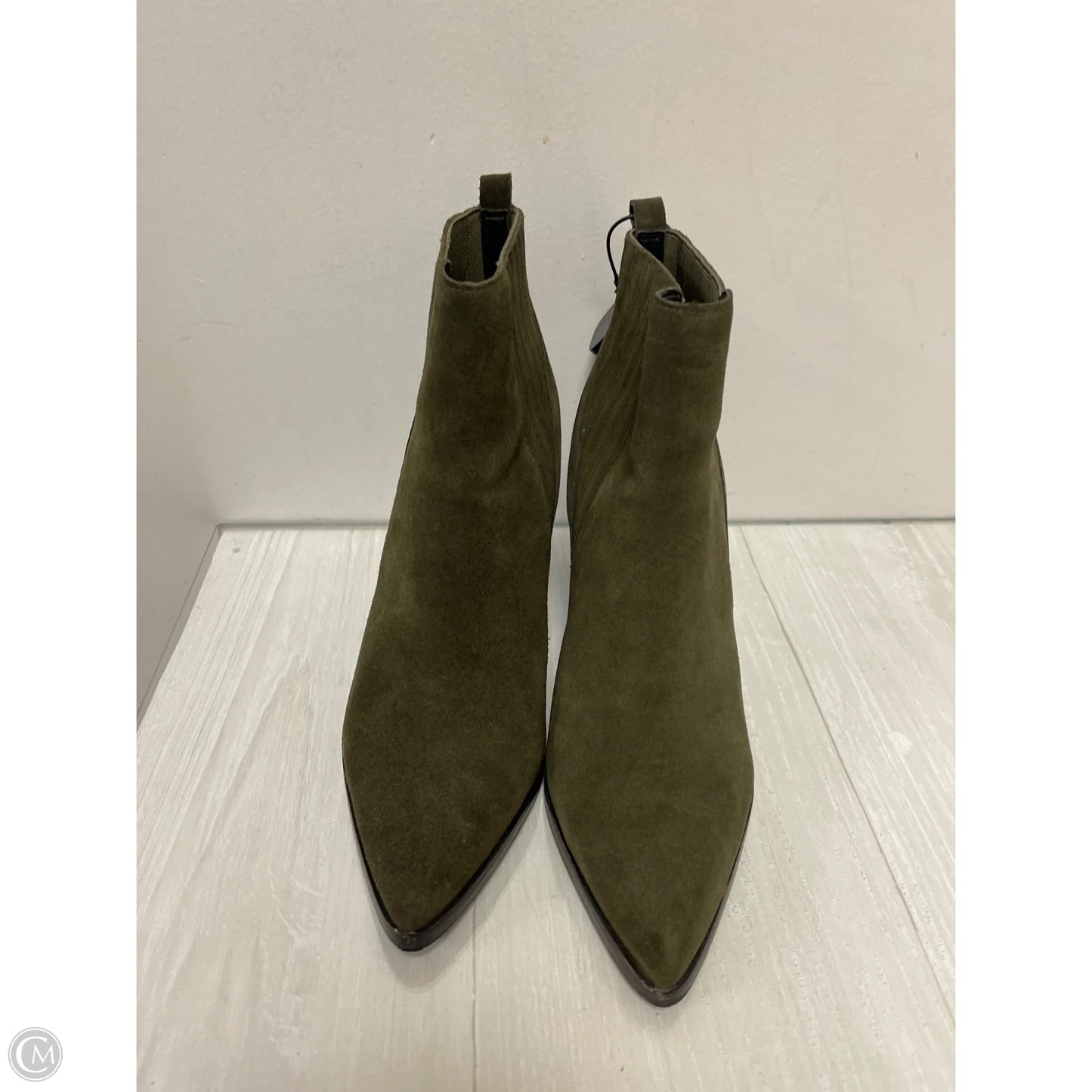 Boots Ankle Heels By Marc Fisher In Green, Size: 10