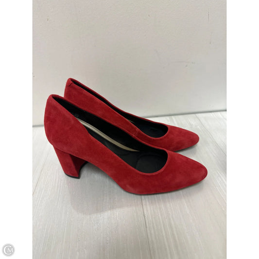 Shoes Heels Block By Aerosoles In Red, Size: 8
