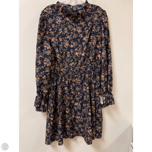 Dress Casual Midi By Clothes Mentor In Floral Print, Size: 2x