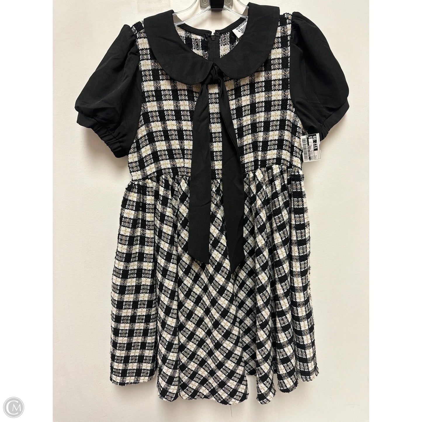 Dress Casual Midi By Clothes Mentor In Black & White, Size: S