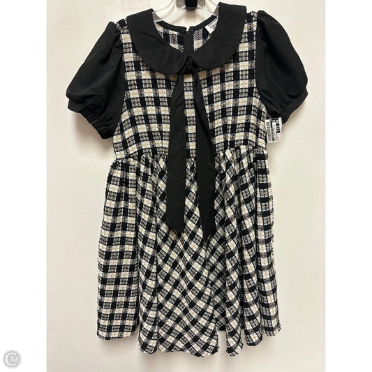 Dress Casual Midi By Clothes Mentor In Black & White, Size: S