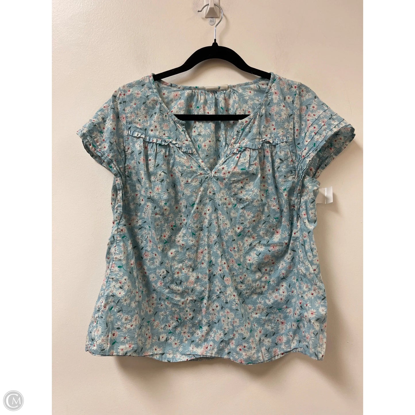 Top Short Sleeve By Old Navy In Floral Print, Size: M