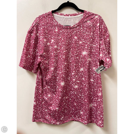 Top Short Sleeve By Clothes Mentor In Pink, Size: Xl