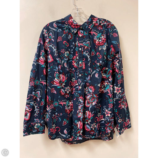 Blouse Long Sleeve By Talbots In Multi-colored, Size: Xl