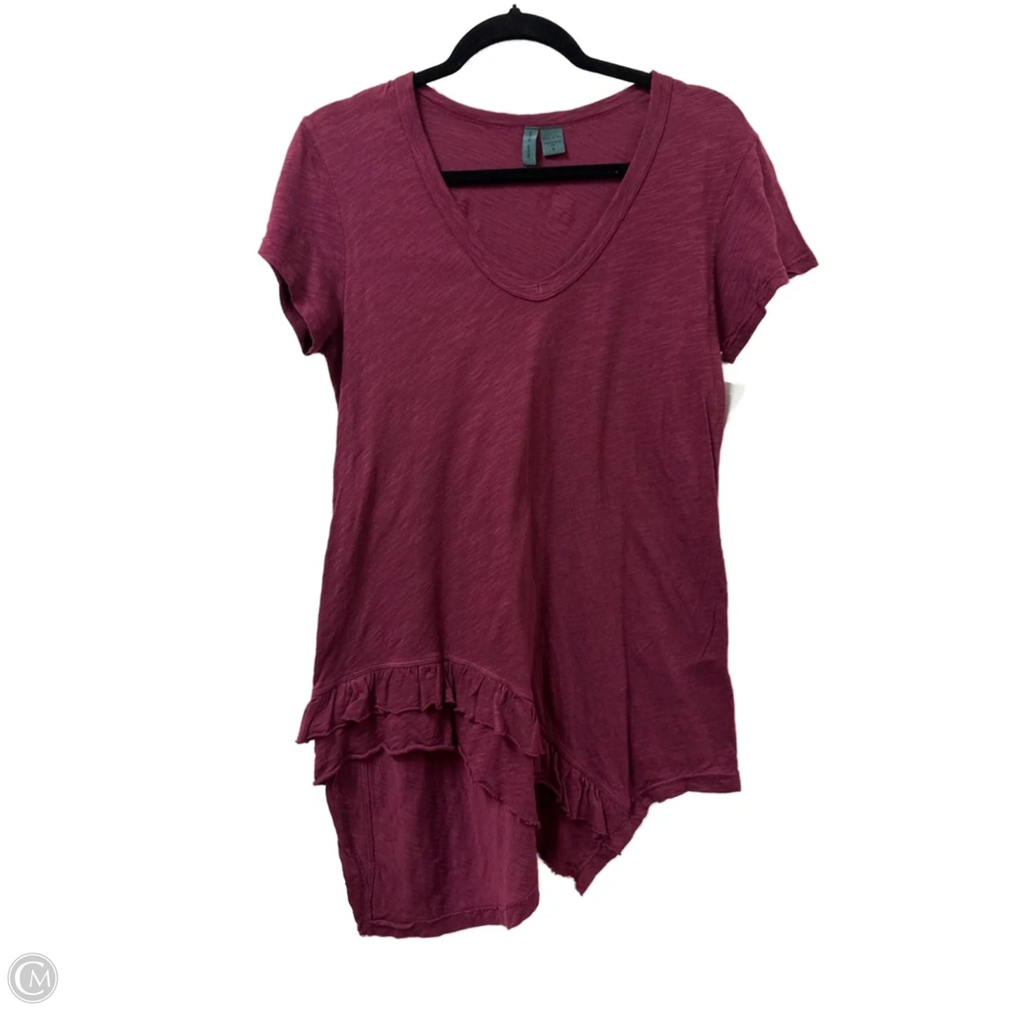 Tunic Short Sleeve By Left Of Center In Red, Size: S