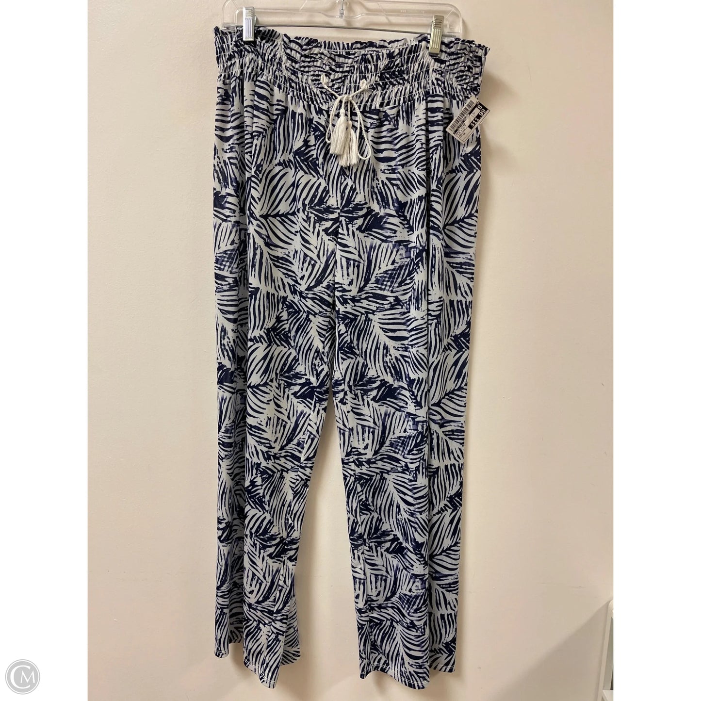 Pants Other By Clothes Mentor In Blue & White, Size: 16