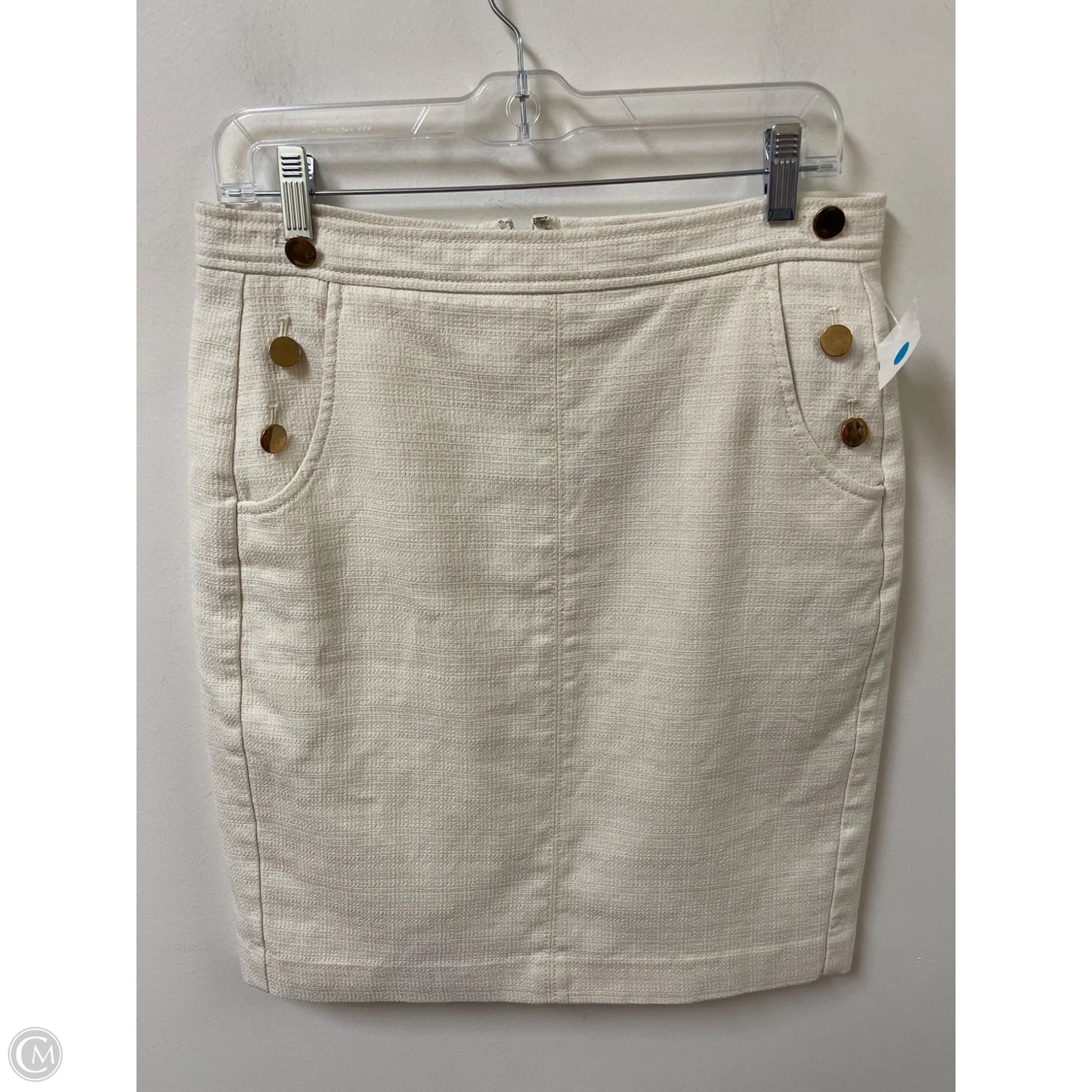 Skirt Midi By Loft In Cream, Size: 8