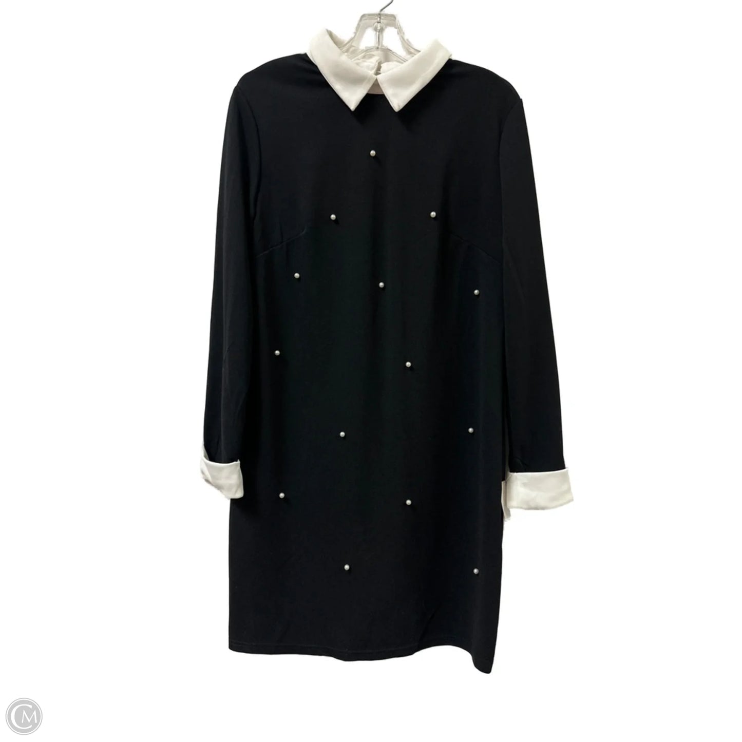 Dress Casual Midi By Clothes Mentor In Black & White, Size: M