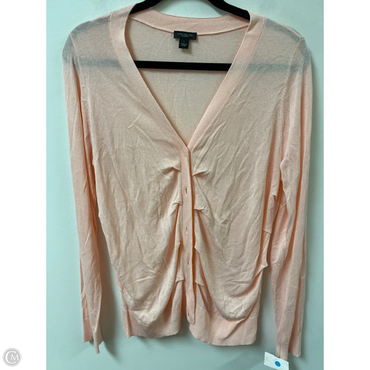 Cardigan By Ann Taylor In Pink, Size: L