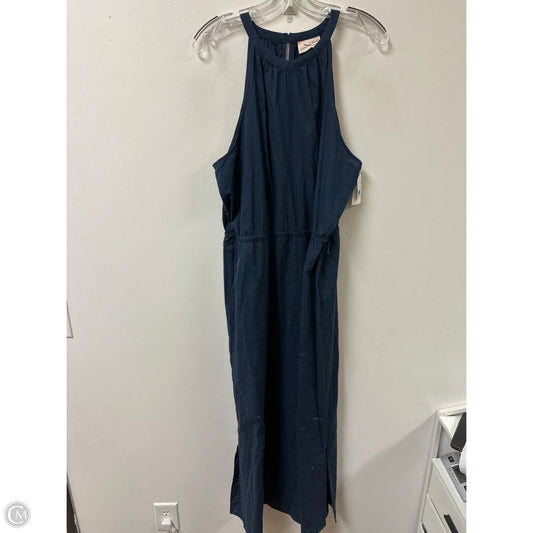 Dress Casual Maxi By A New Day In Blue, Size: 1x
