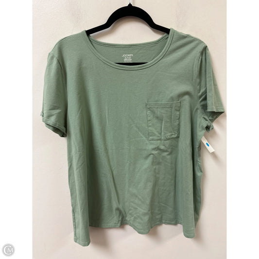 Top Short Sleeve By Jockey In Green, Size: Xl
