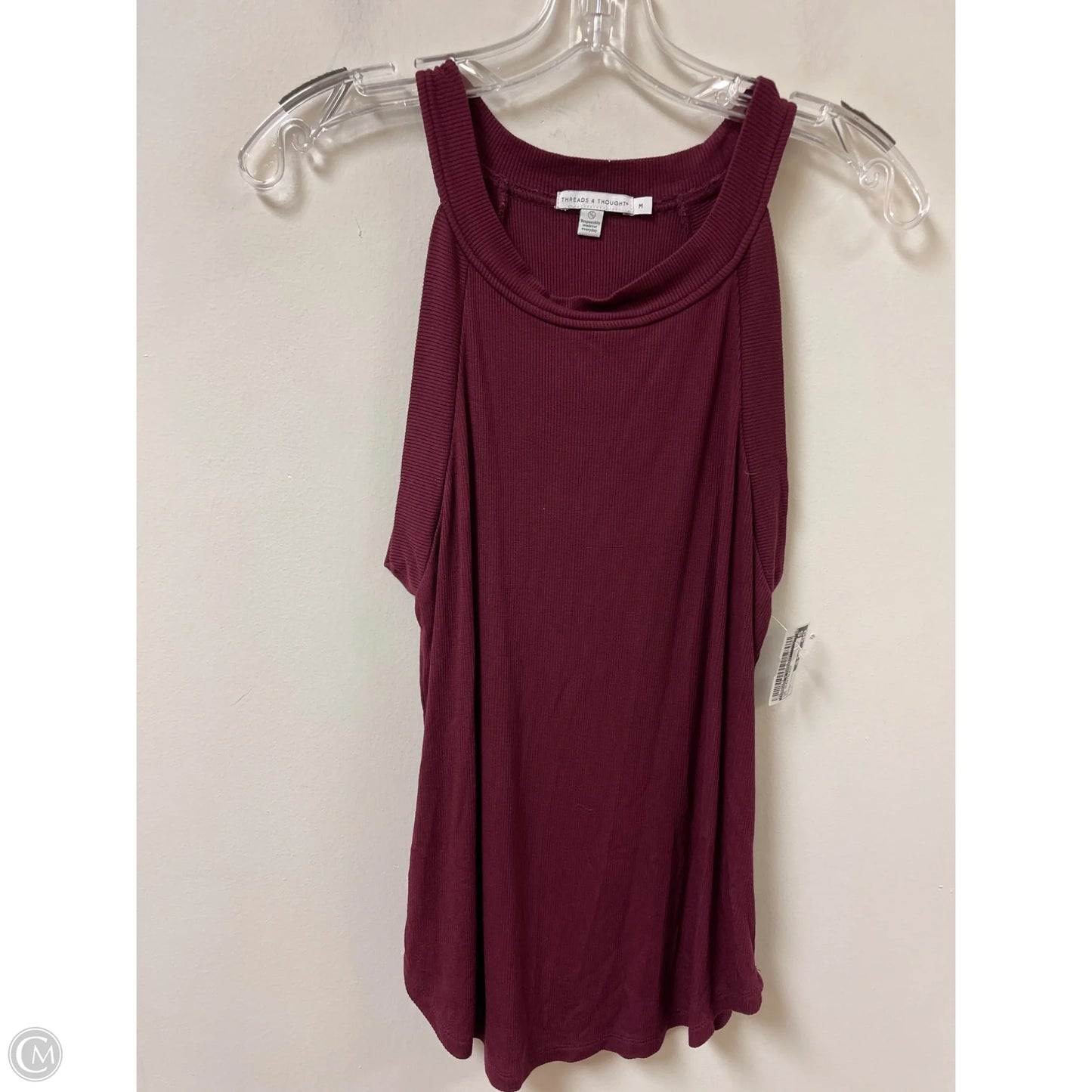 Top Sleeveless By Threads 4 Thought In Red, Size: M
