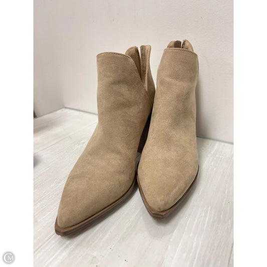 Boots Ankle Heels By Steve Madden In Cream, Size: 8.5