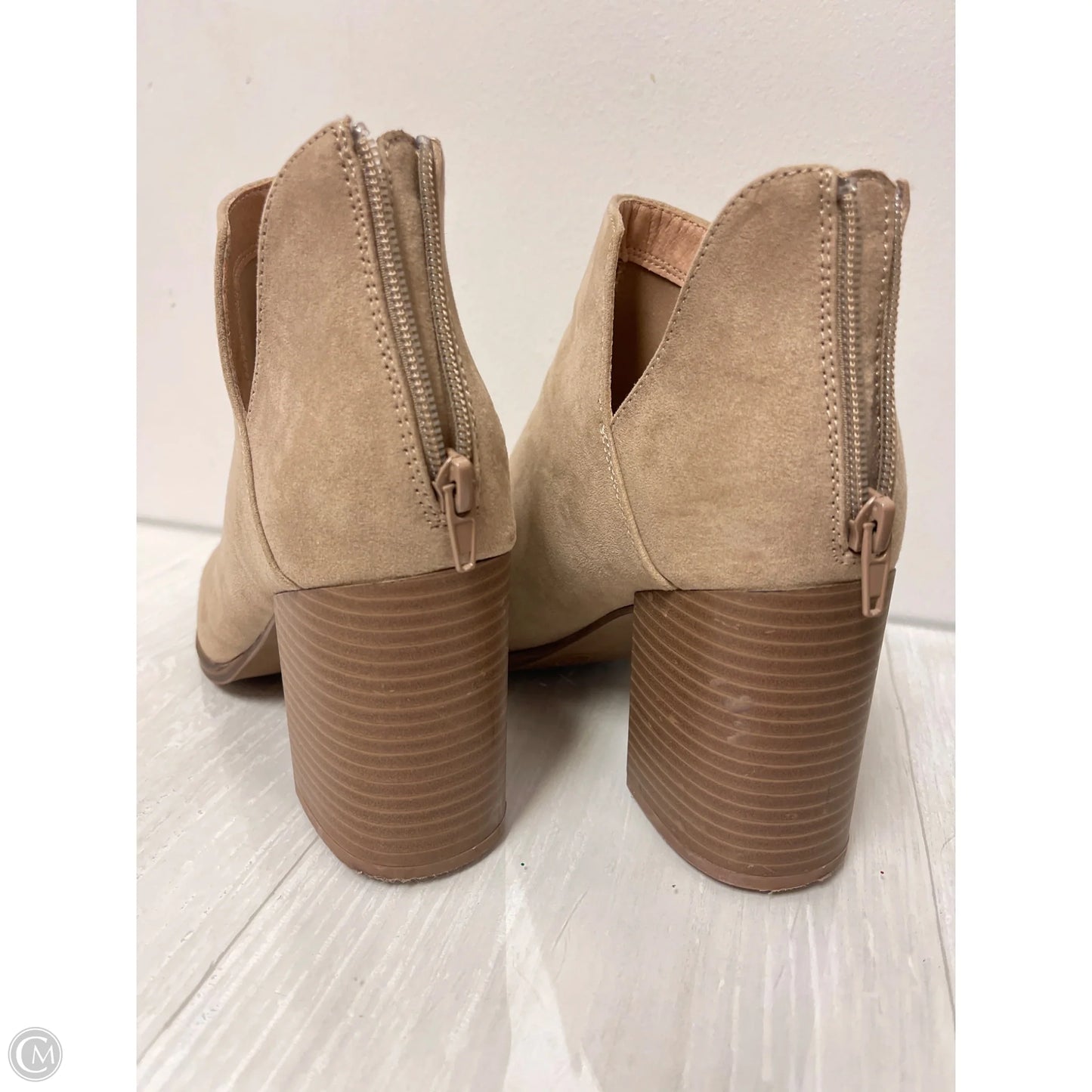 Boots Ankle Heels By Steve Madden In Cream, Size: 8.5