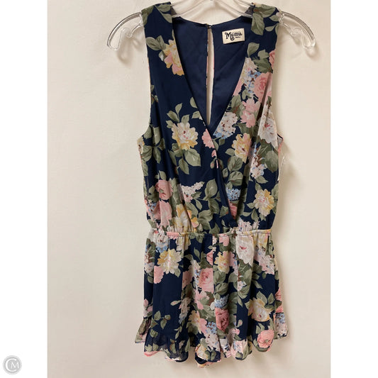 Romper By Mumu In Floral Print, Size: S