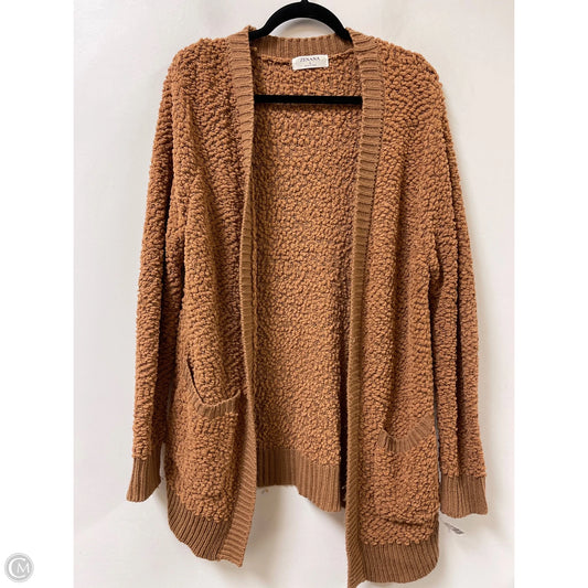 Cardigan By Zenana Outfitters In Brown, Size: L