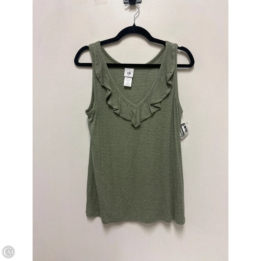 Top Sleeveless By Cabi In Green, Size: S