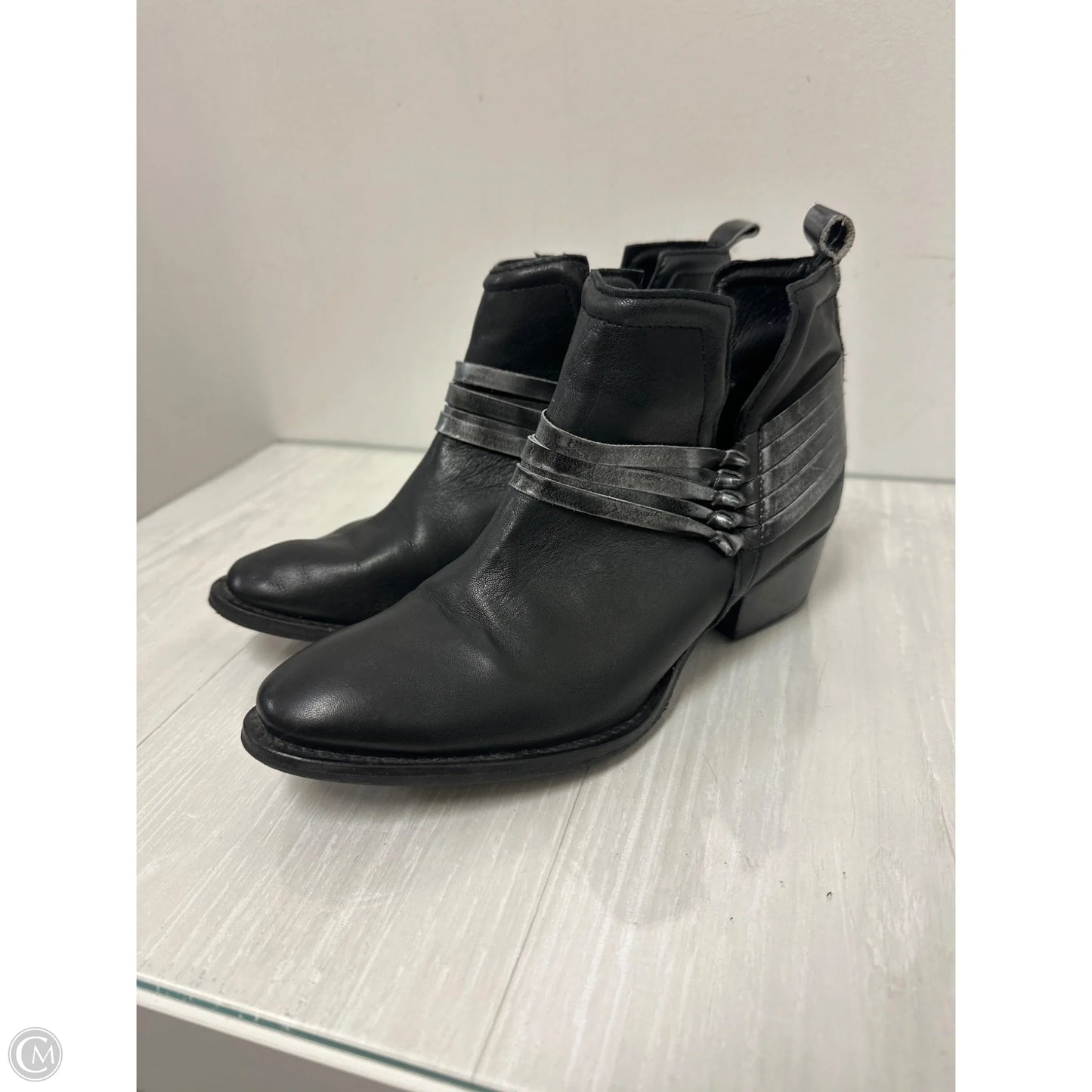 Boots Ankle Heels By Diba In Black, Size: 9
