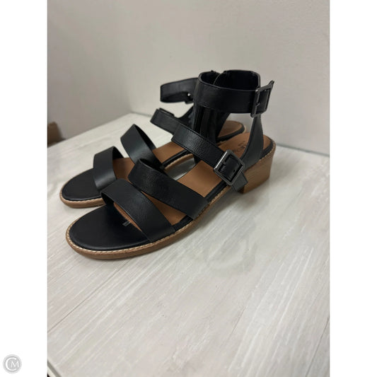 Sandals Heels Block By Sofft In Black, Size: 10