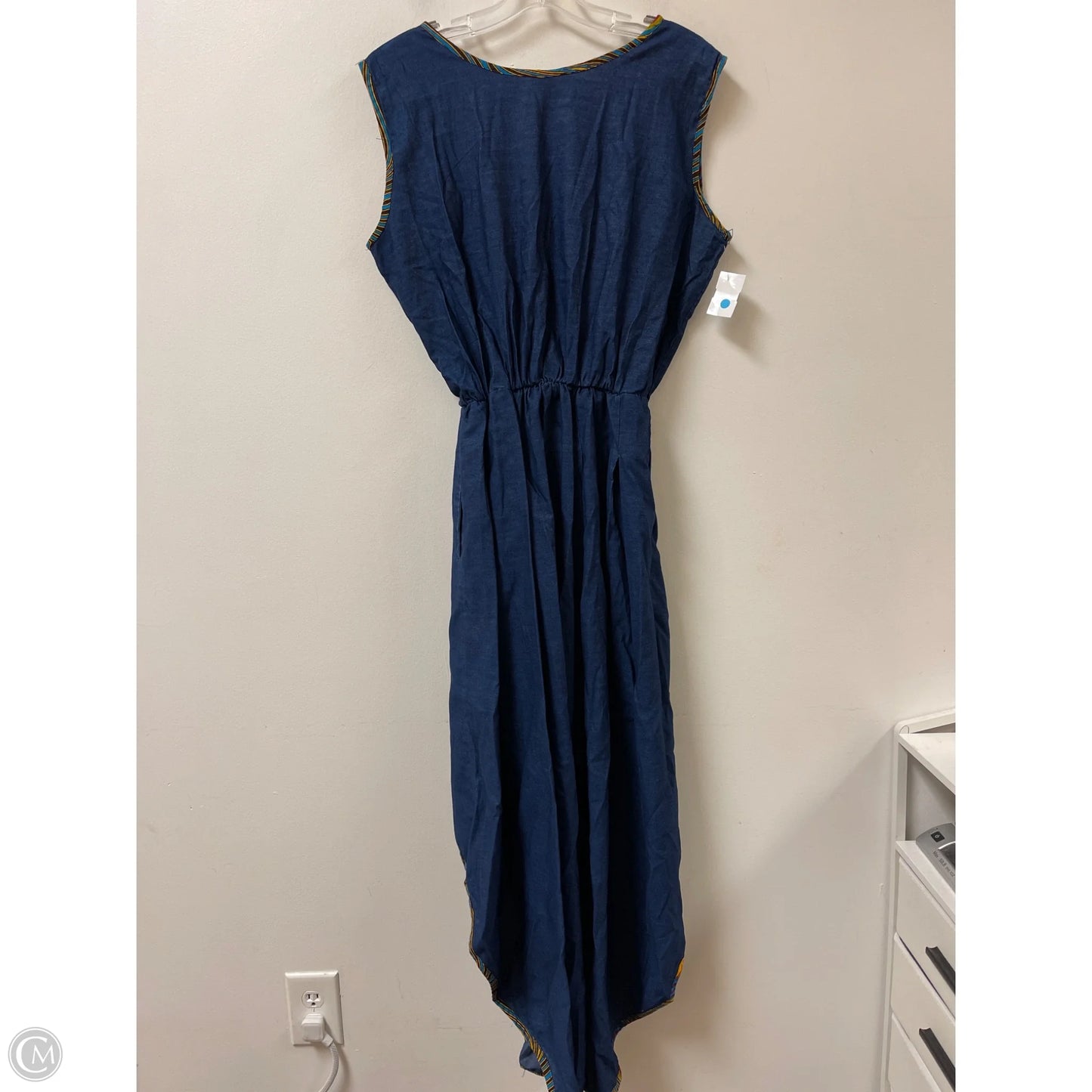 Dress Casual Maxi By Clothes Mentor In Blue Denim, Size: Osfm