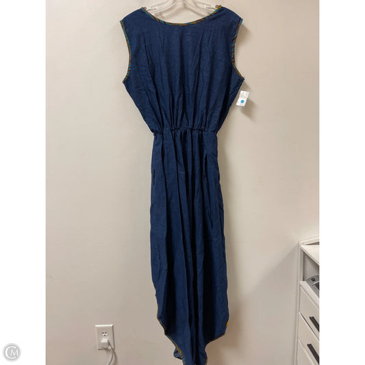 Dress Casual Maxi By Clothes Mentor In Blue Denim, Size: Osfm