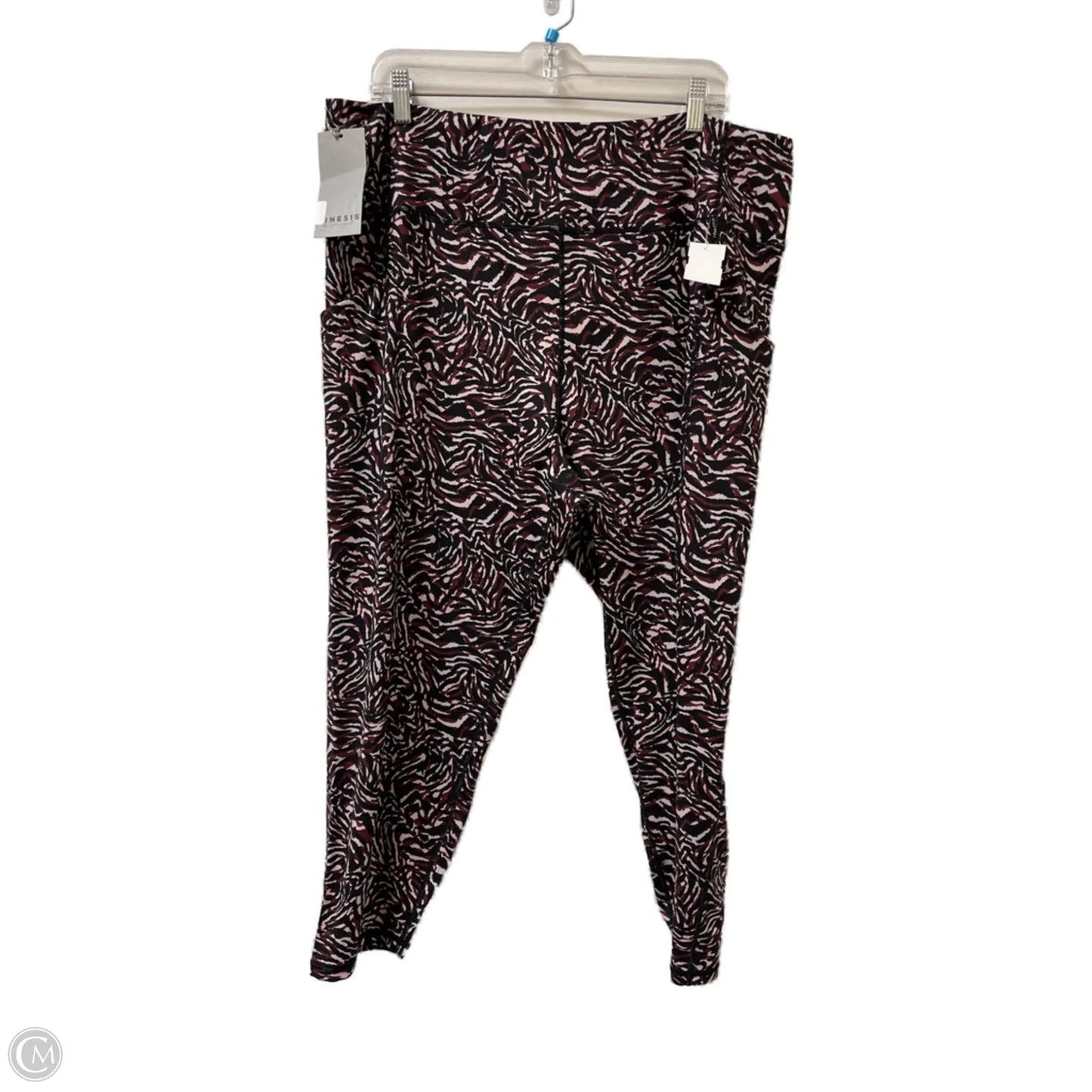 Athletic Leggings By Clothes Mentor In Black & Brown, Size: 3x