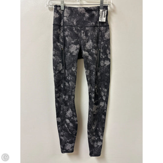 Athletic Leggings By Athleta In Black & Grey, Size: Xs