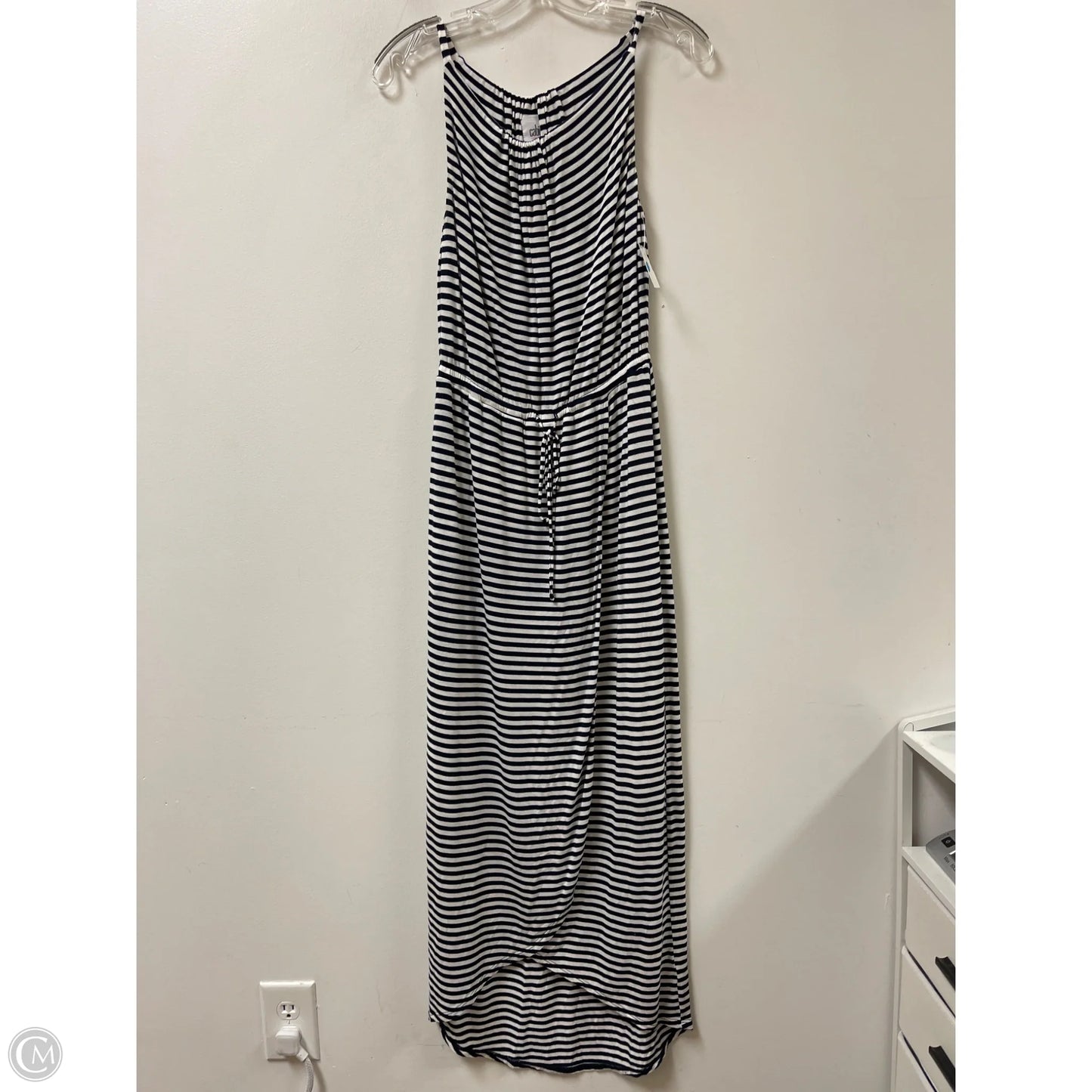 Dress Casual Maxi By Cabi In Blue & White, Size: S
