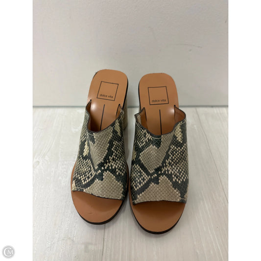 Shoes Heels Block By Dolce Vita In Snakeskin Print, Size: 7