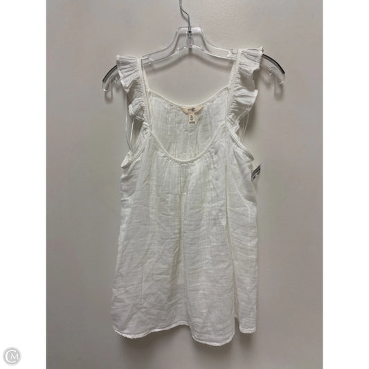 Top Sleeveless By Terra & Sky In White, Size: Xl
