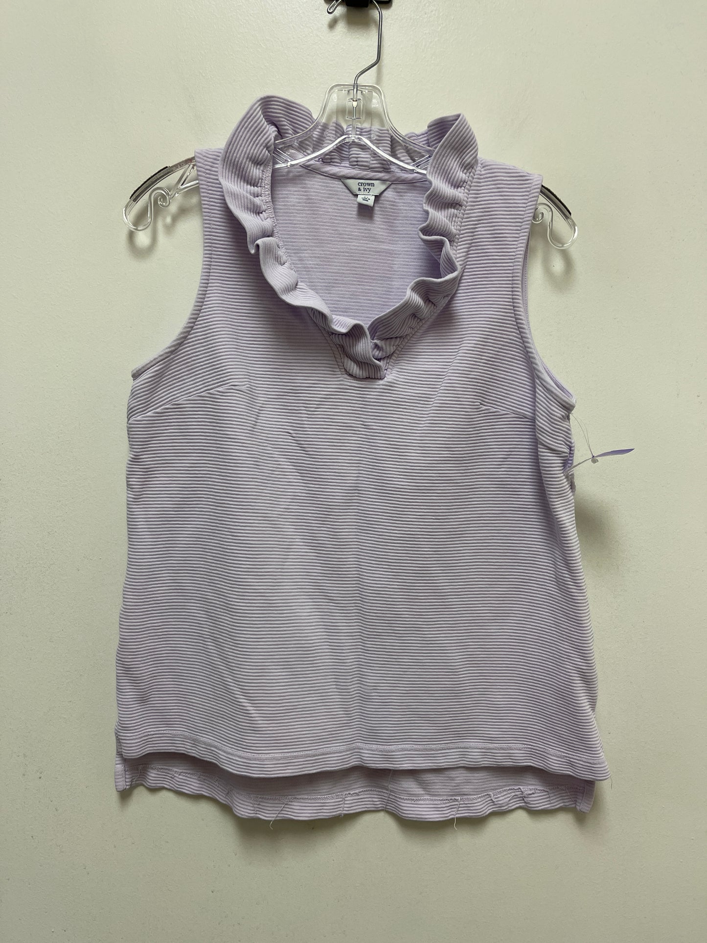 Purple Top Short Sleeve Crown And Ivy, Size M