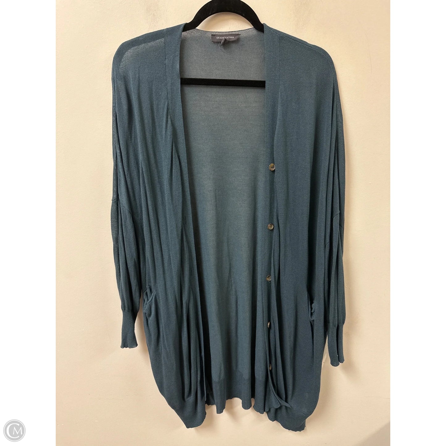 Cardigan By Clothes Mentor In Blue, Size: S