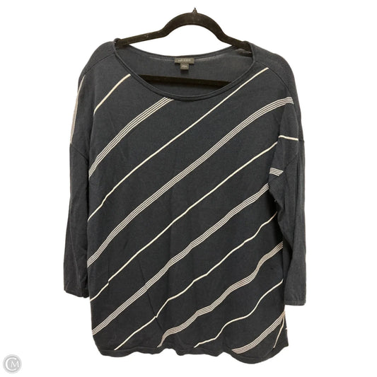 Top Long Sleeve By J. Jill In Navy, Size: L