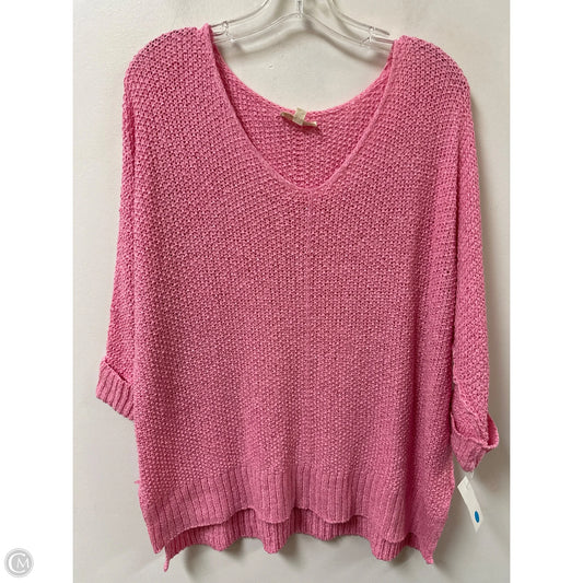 Sweater By Ee Some In Pink, Size: S