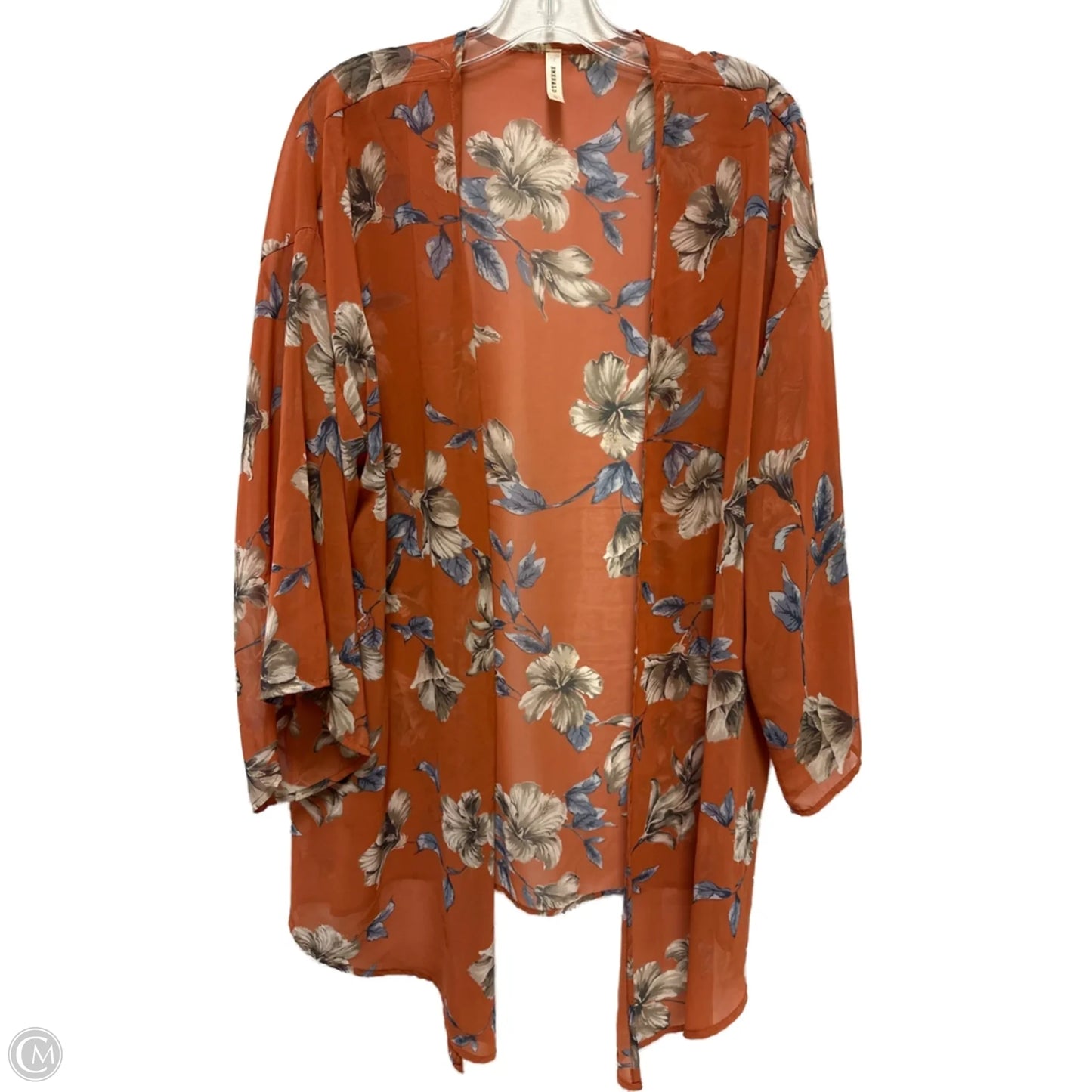 Kimono By Emerald In Orange, Size: 1x