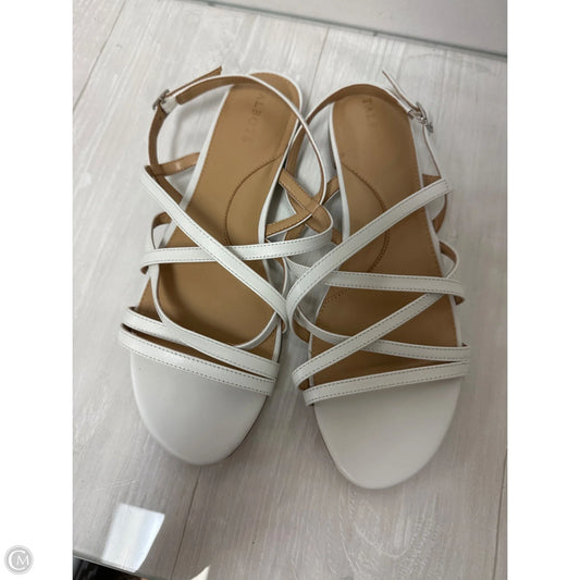 Sandals Flats By Talbots In White, Size: 9.5