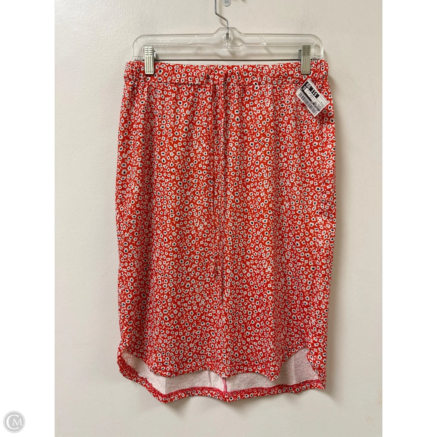 Skirt Midi By Tickled Teal In Orange, Size: 4
