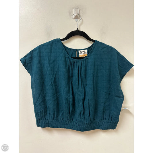 Top Short Sleeve By Clothes Mentor In Teal, Size: L