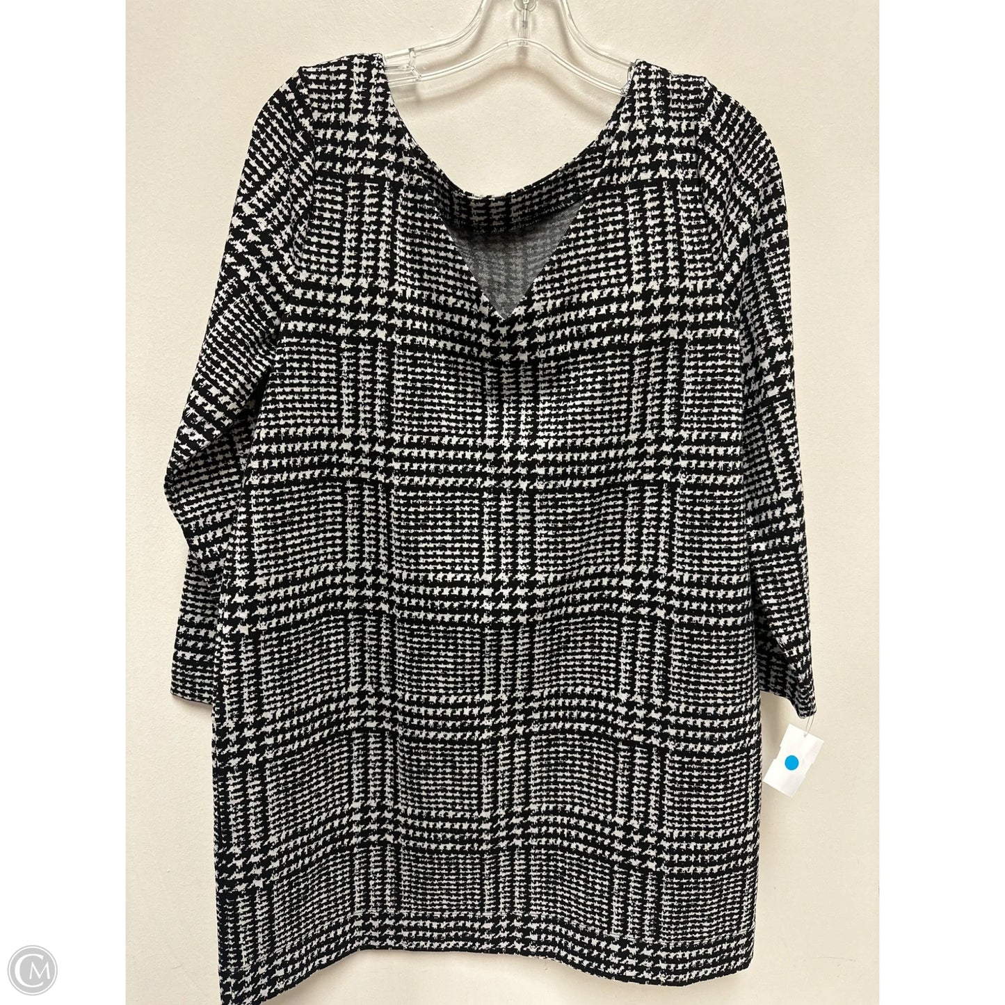 Dress Casual Midi By Loft In Black & White, Size: Lp
