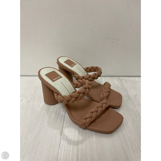 Sandals Heels Block By Dolce Vita In Brown, Size: 5
