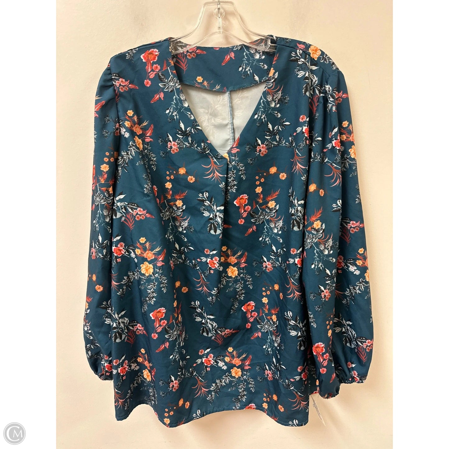 Top Long Sleeve By Clothes Mentor In Floral Print, Size: 4x