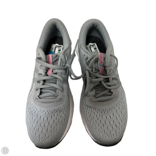 Shoes Athletic By Asics In Grey & Pink, Size: 10