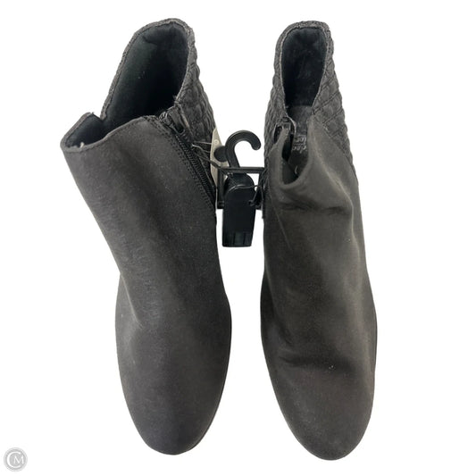 Boots Ankle Heels By Faded Glory In Black, Size: 10