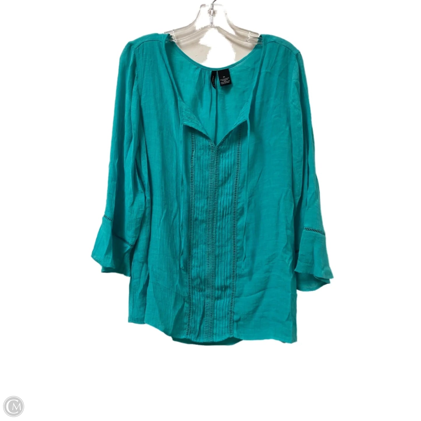 Top Long Sleeve By New Directions In Green, Size: Xl