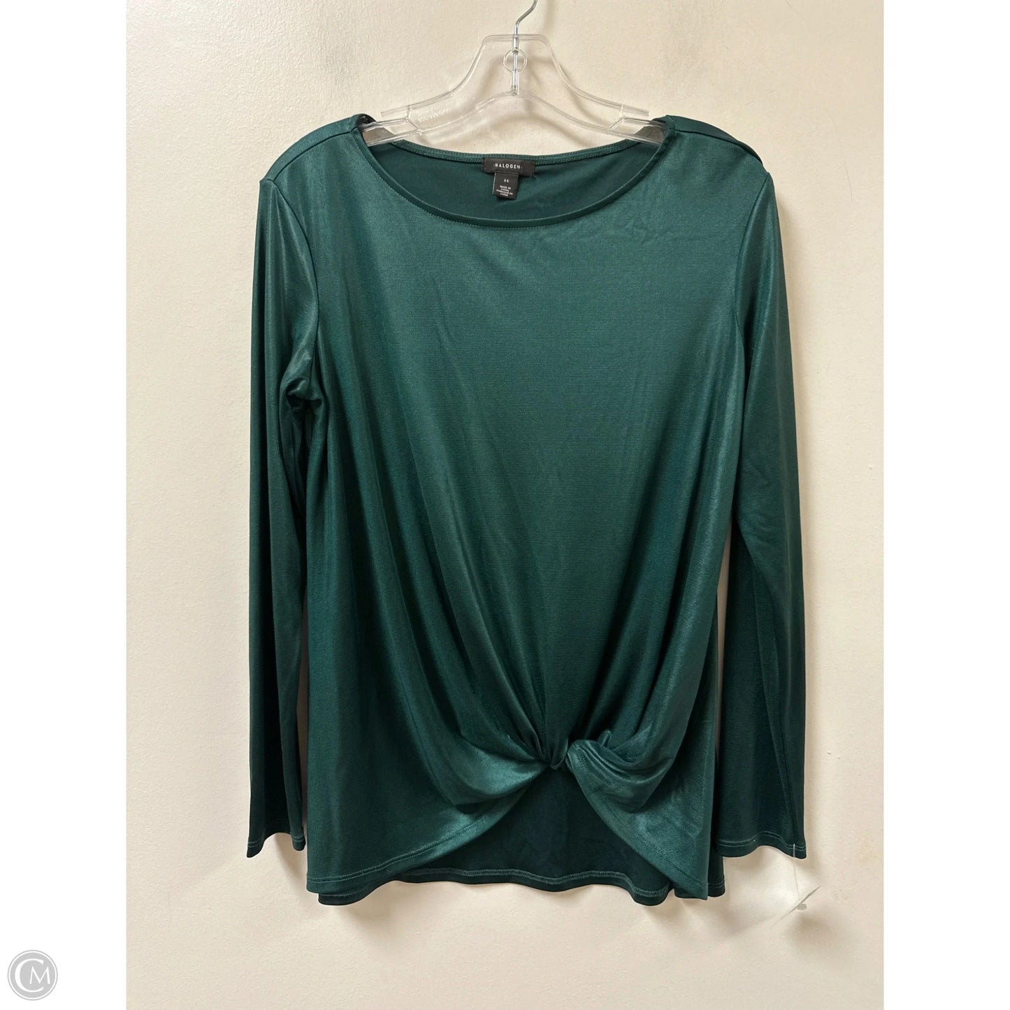 Top Long Sleeve By Halogen In Green, Size: Xs